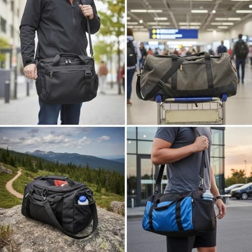 LTG PRO® Adjustable Padded Shoulder Strap – Replacement Bag Strap Belt for Laptop, Travel, Gym, Briefcase Handbag, Football & Camera Bags – Soft Shoulder Pad – Durable Nylon with Clips (Black) — view 3