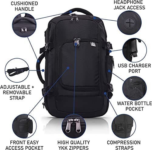 Aerolite Premium 40x20x25cm Ryanair Under Seat Backpack, Set of 2 — view 3