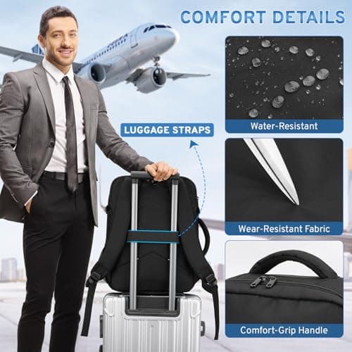 ZOMFELT Ryanair Cabin Bags 40x30x20 Underseat, Travel Backpack Cabin Size — view 5