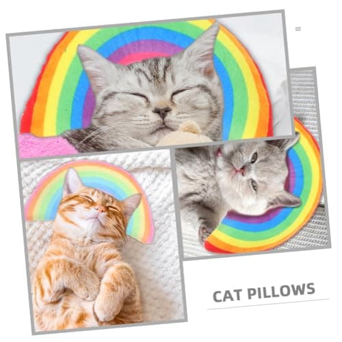 BESPORTBLE 6 Pack U Shaped Catnip Pillow for Cats, Soft Polyester and Pp Cotton Cat Neck Support Cushion, Washable Calming Pillow for Sleeping Area and Indoor Resting — view 3