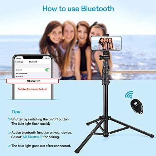 Victiv 68" Phone Tripod, 2-in-1 Selfie Stick Tripod Stand for Filming — view 2