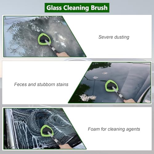 Car Window Cleaner Kit, Multifunctional Expandable Windshield Cleaning Tool — view 5