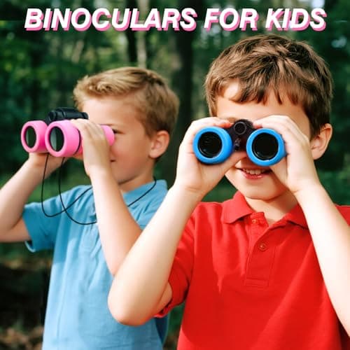 Toys for 3-8 Year Old Boys Blue Binoculars for Kids Age 4 5 6 7 Kids Binoculars Toys Gifts for Boys Children Birthday Present Age 3 4 5 6 7 8 — view 5