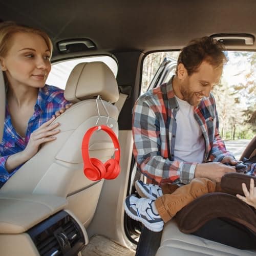 Alipis 4pcs Back Seat Hooks Interior Headrest Organizer for Car Storage — view 5