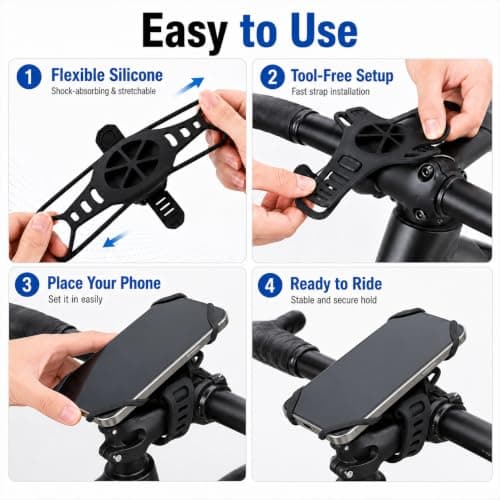 Gainsten Universal Bike Phone Holder Silicone Bicycle Phone Mount — view 5