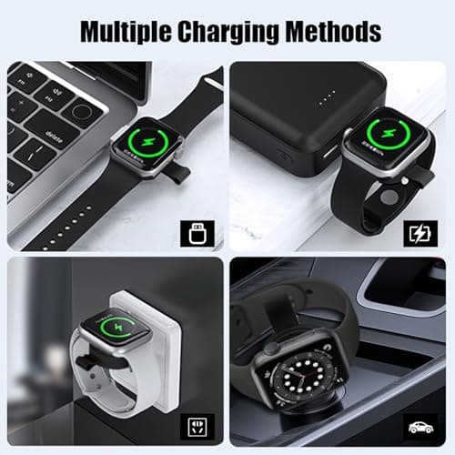 Flintronic Wireless Charger for Apple Watch, USB-C Charger for iWatch, TYPE-C Magnetic iWatch Char-ger, Travel Cordless Char-ger for All Series Apple Watch 10/9/8/7/6/5/4/3/2/SE/SE 2/Ultra/Ultra 2 — view 5