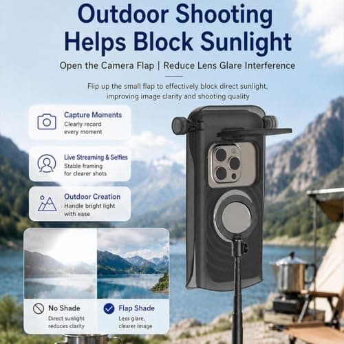 Generisch Mobile Phone Sun Protection Visor Quick Release Rain Cover — view 4
