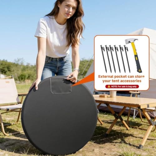 Portable Privacy Shower Tent Storage Bag - Outdoor Travel Carry Case — view 5