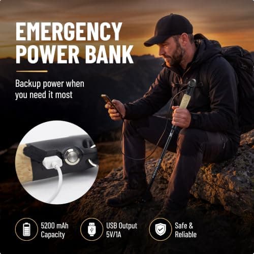 SmartstickX Power Trek Lock LED Trekking Pole w/Dual Lock & Power Bank — view 3