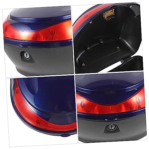 PACKOVE Motorcycle Tail Box Hardwearing Plastic Rear Storage Carrier Lock — view 2