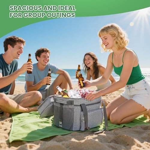 MIYCOO Cooler Bag with Expandable Double Deck, 60 Can Leakproof Cooler — view 4