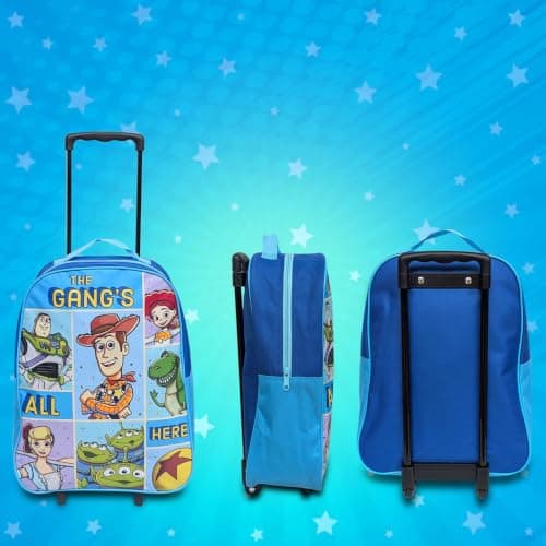 Disney Toy Story Kids Cabin Bag Suitcase for Boys - Lightweight with Wheels & Telescopic Handle - Ideal for Short Breaks, Holidays, Sleepovers, School Trips (Toy Story) — view 4