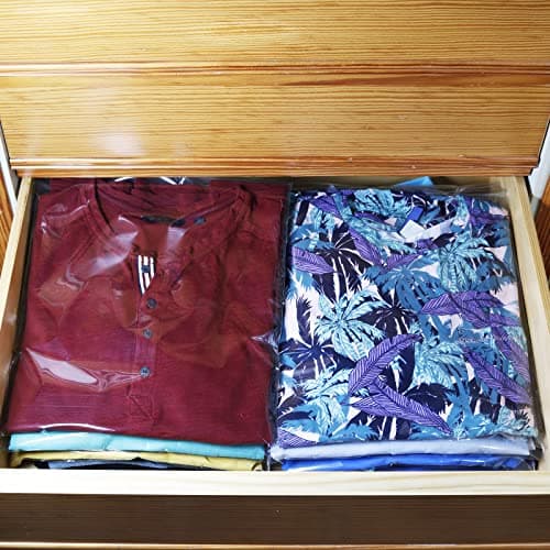 Febio 27x38 Clear Garment Bags for Travel, 20 Pack with Adhesive Closure — view 6
