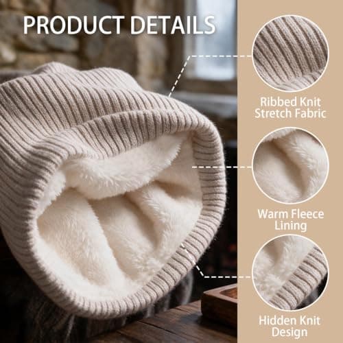 Snoods for Men and Women, Thermal Fleece Neck Warmer, Neck Gaiter, 2 Pack — view 4