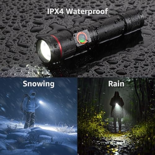 Lepro Lighting Ever LED Torch Rechargeable, Adjustable Focus Flashlight — view 6