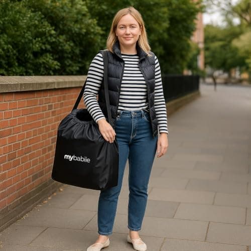 My Babiie Stroller Travel Bag - Fits the MBX7, Storage for Train, Plane - Black — view 2