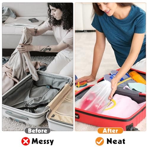 40 Pcs Clear Clothes Bags for Travel, Drawstring Bags 40 * 30 CM+50 * 40 CM — view 5