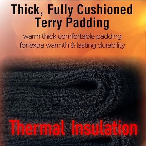 The Essentials Wardrobe 5PK Mens Thermal Socks - UK 6-11/EU 39-45 - Black — view 4