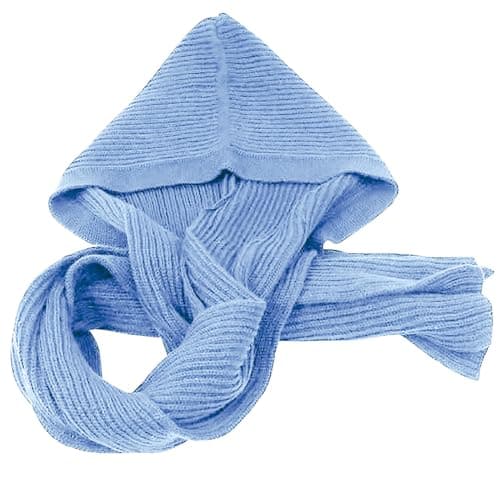 Flight Attendant Uniform Scarf, Fluffy Wool Navy Blue Professional, Corporate Shawl Wrap for Business Travel and Autumn Conferences, Career Accessory Gift