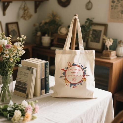 Travel Gifts for Women Canvas Bag Totebag Hiking Gifts for Someone Going Travelling Gifts for Travellers Gifts for Walkers and Hikers Travelling Gifts for Her Gifts for Travel Gift Ideas for Men — view 3