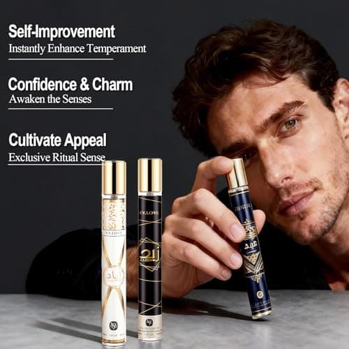 Men's Fragrance Gift Set, 6 x 35ml Long-Lasting Perfume Gifts for Men, Luxury Men's Eau de Toilette, Travel Size Cologne & Aftershave Collection Sets for Him Birthday Anniversary Valentine Christmas — view 4