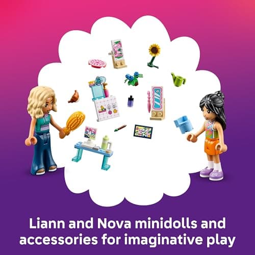 LEGO Friends Creative Dollhouse Suitcase - Travel Toy with 8-Room House, 2 Mini Dolls & Accessories - Birthday Gift Idea for 6+ Year Old Girls - 42697 — view 6