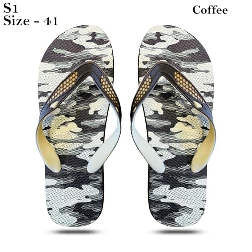 DC VOLTAGE Women Toe Post Flip Flops Rubber Beach Summer Slippers Camouflage Design Beach Comfortable.(2 Pack) (Coffee, UK Footwear Size System, Adult, Women, Numeric, Medium, 11) — view 4