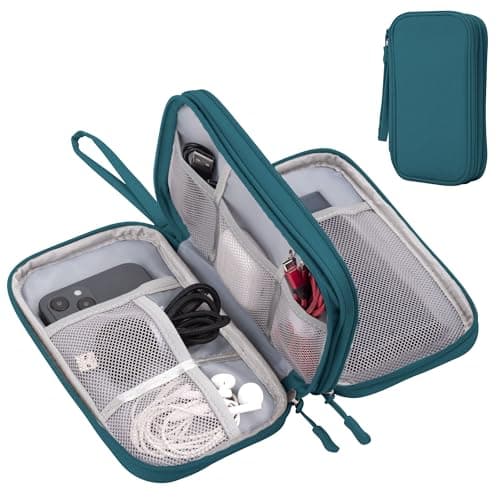Arae Travel Essentials Electronic Organizer Double Layer - Dark Green, S
