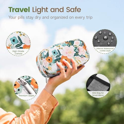Serfeymi Weekly Pill Boxes Organiser 7 Day 2 Times a Day Tablet Organiser — view 3