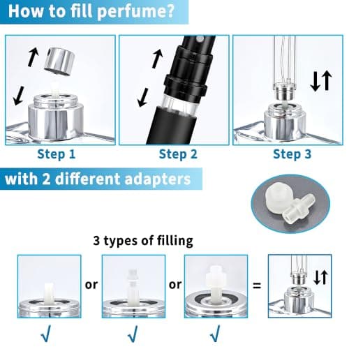 5ml 1-Pack Travel Refillable Perfume Atomiser Bottle, Perfume Refill Bottle — view 4