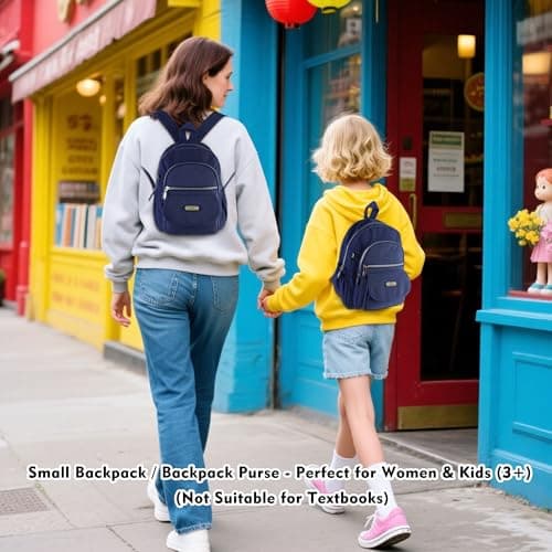 AOTIAN Mini Backpack for Women, Lightweight Sturdy Nylon Small Daypack — view 6