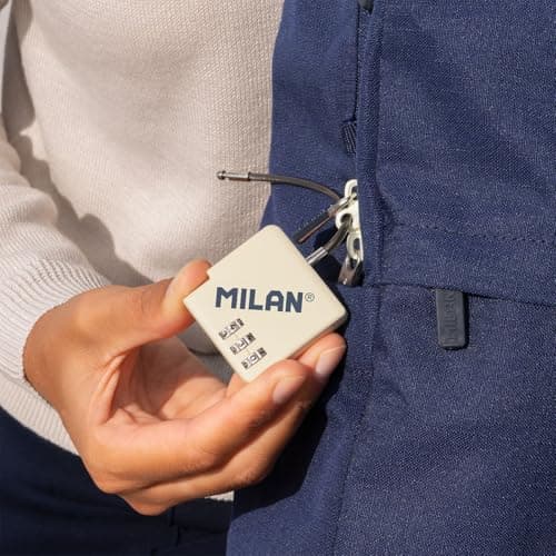 Milan 430 Since 1918 Collection Combination Lock Padlock, Beige — view 4