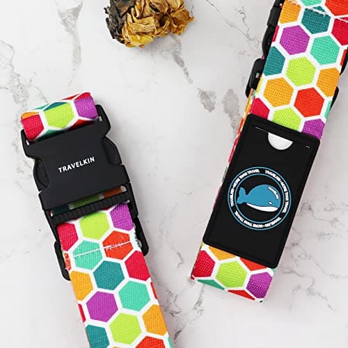Travel Luggage Straps, Adjustable Luggage Straps for Suitcases, Cross Suitcase Belt with Quick Release Buckle for Luggage Suitcase Baggage — view 6