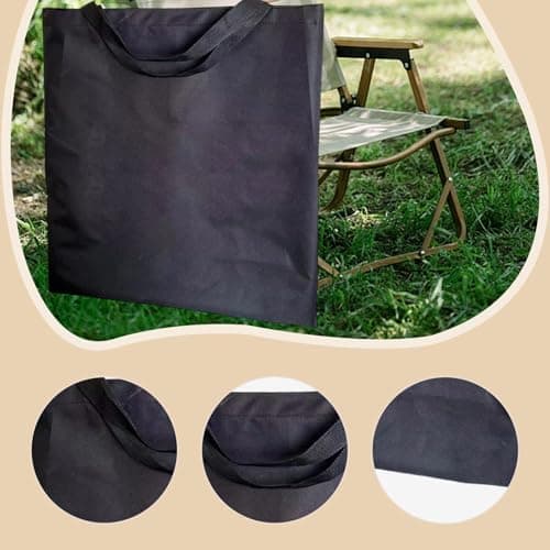 Teruyol Folding Chair Storage Bag with Multi Tool Organizer Folding Chair Bag Heavy Duty Camping Chair Bag Foldable Overnight Bag Suitable for Travel Camping, 71cmx66cm — view 2