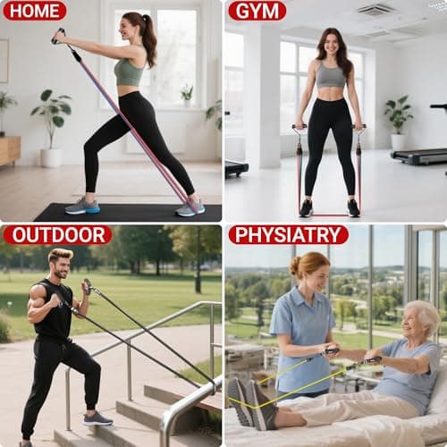 Resistance Bands Set with Handles for Men Women, Exercise Bands, 300 LBS — view 3