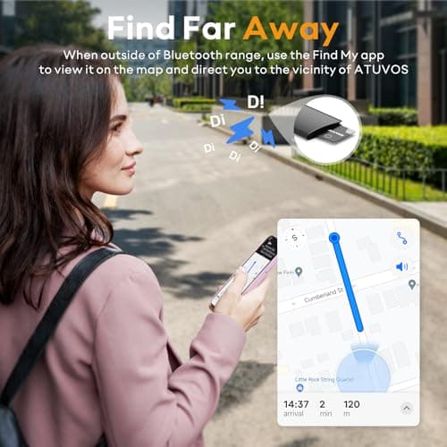 ATUVOS Wallet Tracker Card -2Pack (Wireless charging) Air tag (iOS Only） — view 5