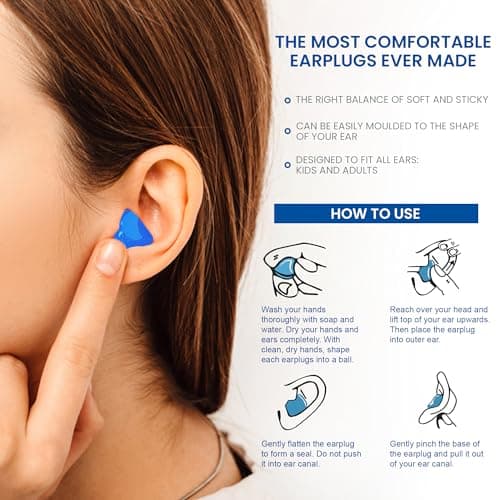 Sleepy Panda Silicone Ear Plugs 6 Pairs Reusable for Sleep & Travel — view 4