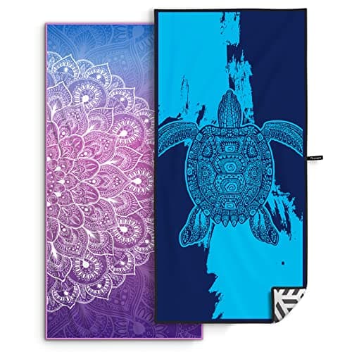 OCOOPA 2 Pack Beach Towel Microfiber, Extra Large 178cm*80cm Oversized Travel Towel- Quick Dry, Sand Free, Compact, Lightweight-Beach Accessories