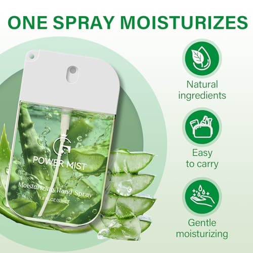 Hand Sanitiser Spray – Aloe Hydrating Hand Sanitizer with Glycerin, 2Pack — view 2