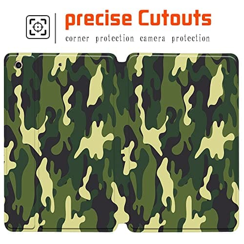Camouflage Printed Case for iPad Mini 1/2/3, Lightweight Trifold Stand Case with Auto Sleep/Wake, Microfiber Lining, Hard Back Cover for iPad Mini 1/Mini 2/Mini 3 (army camouflage) — view 4