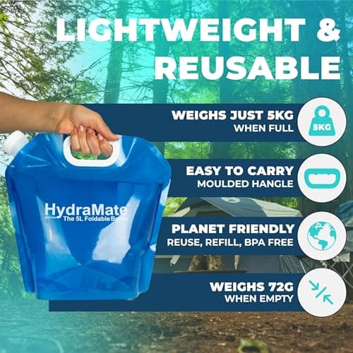 HydraMate Water Carrier Camping - Collapsible Containers 5L Bottles — view 2