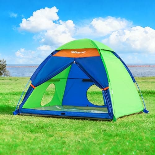 NARMAY® Play Tent Summer Camping Dome Tent for Kids Indoor/Outdoor Fun - 152 x 152 x 111 cm — view 3