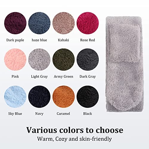 Pesaat Winter Kids Fleece Scarf Solid Baby Neck Warmer for Toddler 1-6Y — view 5