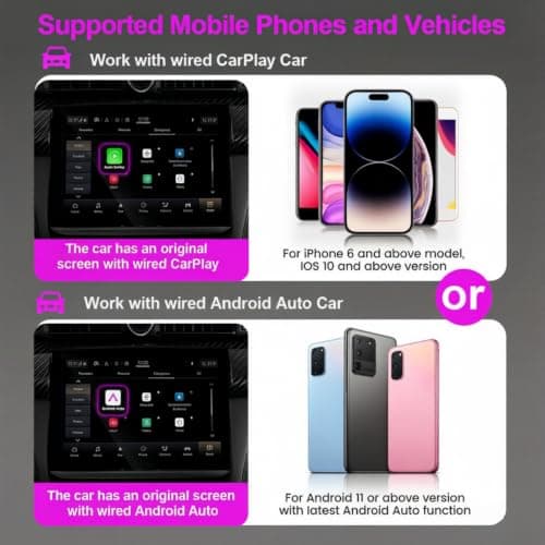 2 in 1 Wireless CarPlay and Android Auto Adapter — view 4