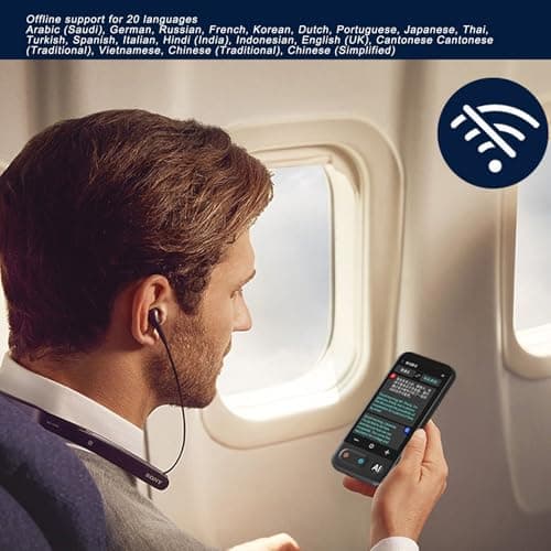 Generic Language Translator Device Efficient Multilingual Support for Travel Business ABS Portable WiFi Record Translation for Senior Users — view 4