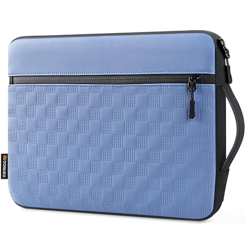 DOMISO 14 Inch Laptop Sleeve Case – Premium Waterproof & Shockproof Protective Cover for MacBook Pro M3/M2/M1 (A2779, A2442) & 14" MacBook Air | Slim Fit with Front Pocket & Carry Handle ，Blue — view 2