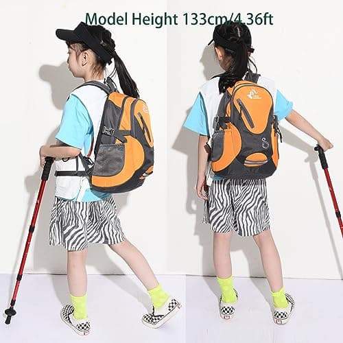 Bseash Small 15-20L Outdoor Hiking Backpack, Lightweight Waterproof Travel Daypack for Kids Girls Boys Camping Cycling Riding — view 6