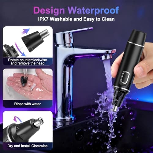USB-C Nose Hair Trimmer for Men, Painless & Precision,Compact and Powerful — view 5