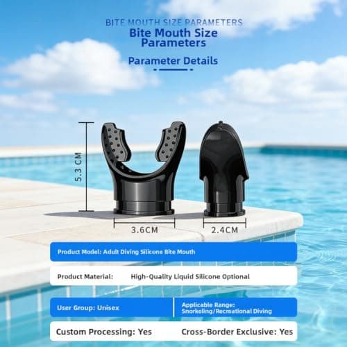 Snorkel Bite Gear Set 4pcs Silicone Snorkel Bite Gear Set 4pcs(black) — view 4
