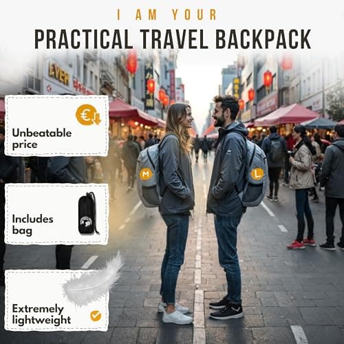 Backpacker's Journey Foldable Backpack, Ultralight 90 g - 20 l and 25 l Daypack, Water-Repellent, Packs into Its Own Pocket — view 2